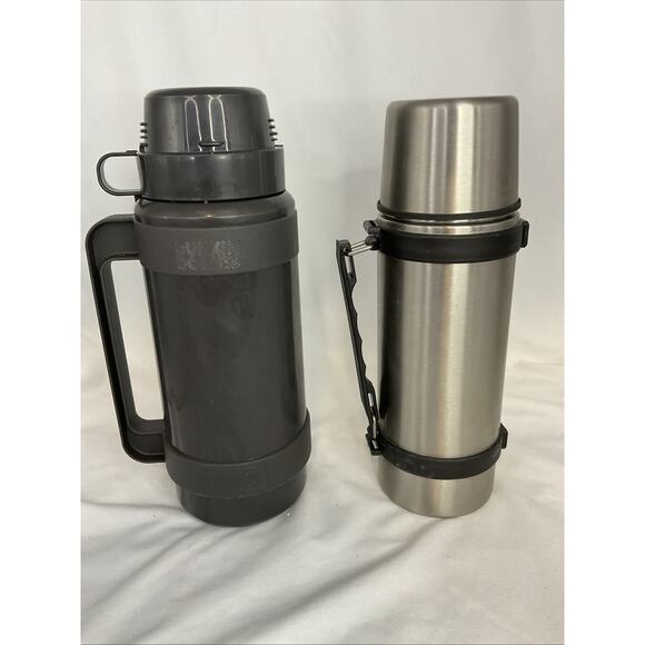 VTG VINTAGE DUNKIN DONUTS THERMOS1 L & VILDMARK STEEL THERMOS 0.5 L - Picture 5 of 7
